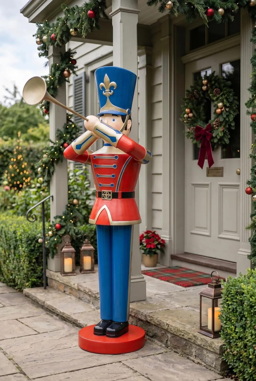 Trumpeting Soldier Statue: Large