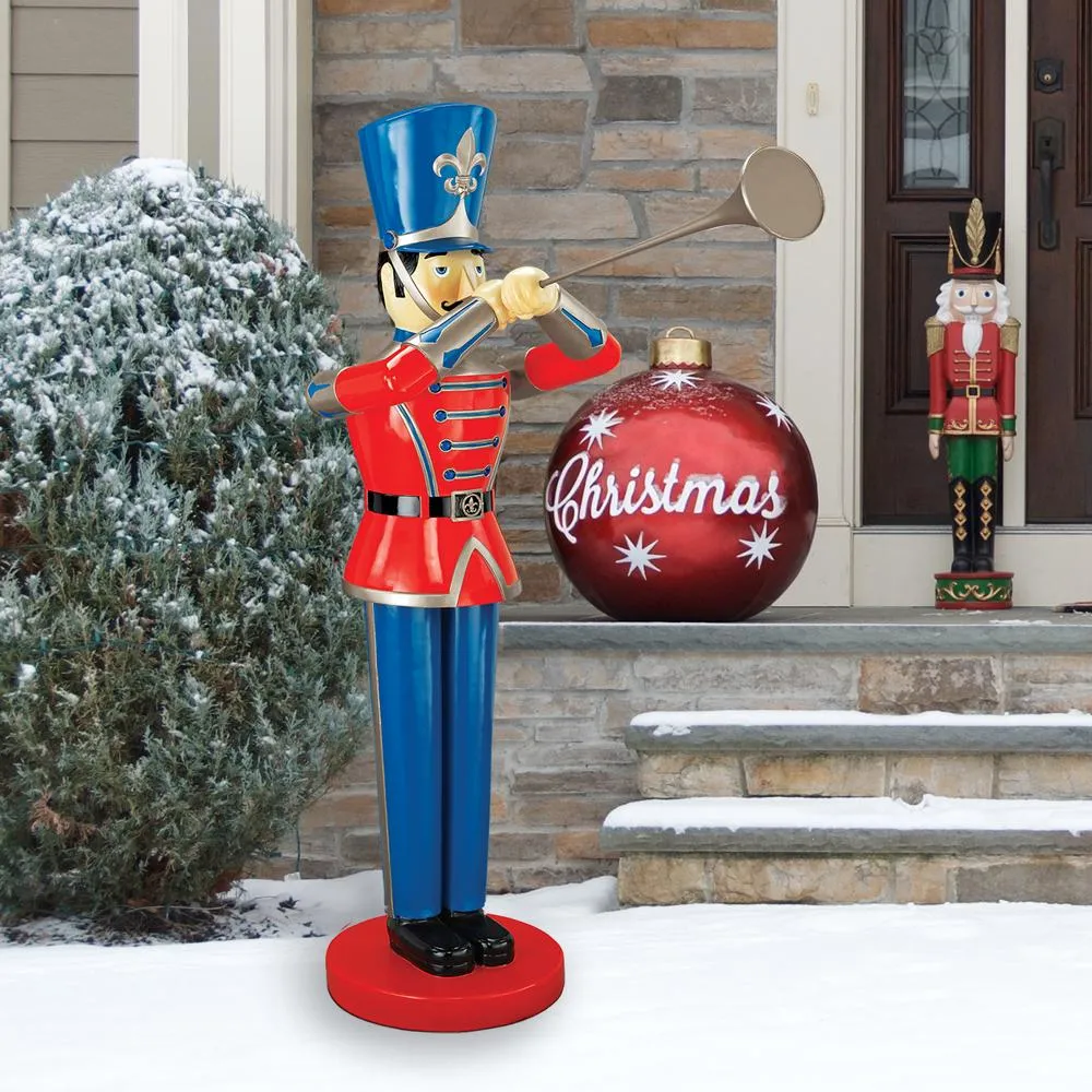 Trumpeting Soldier Statue: Large