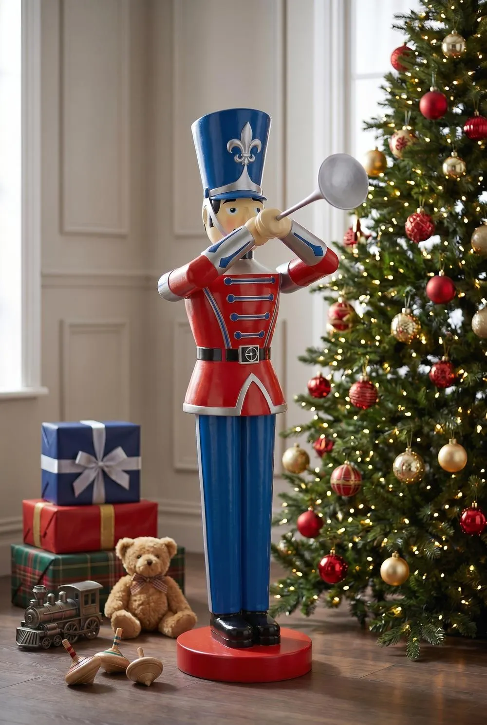 Trumpeting Soldier Statue: Medium