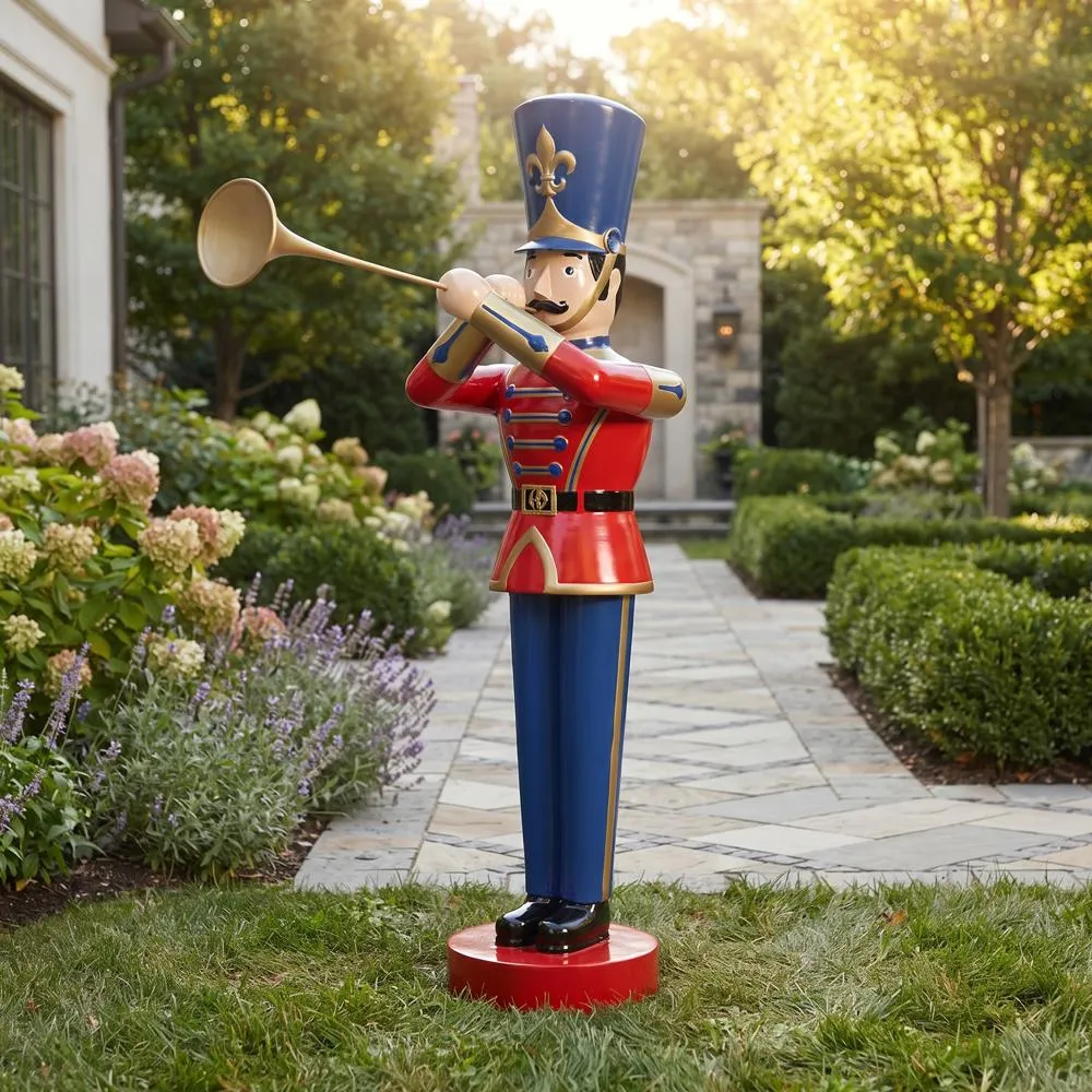 Trumpeting Soldier Statue: Medium