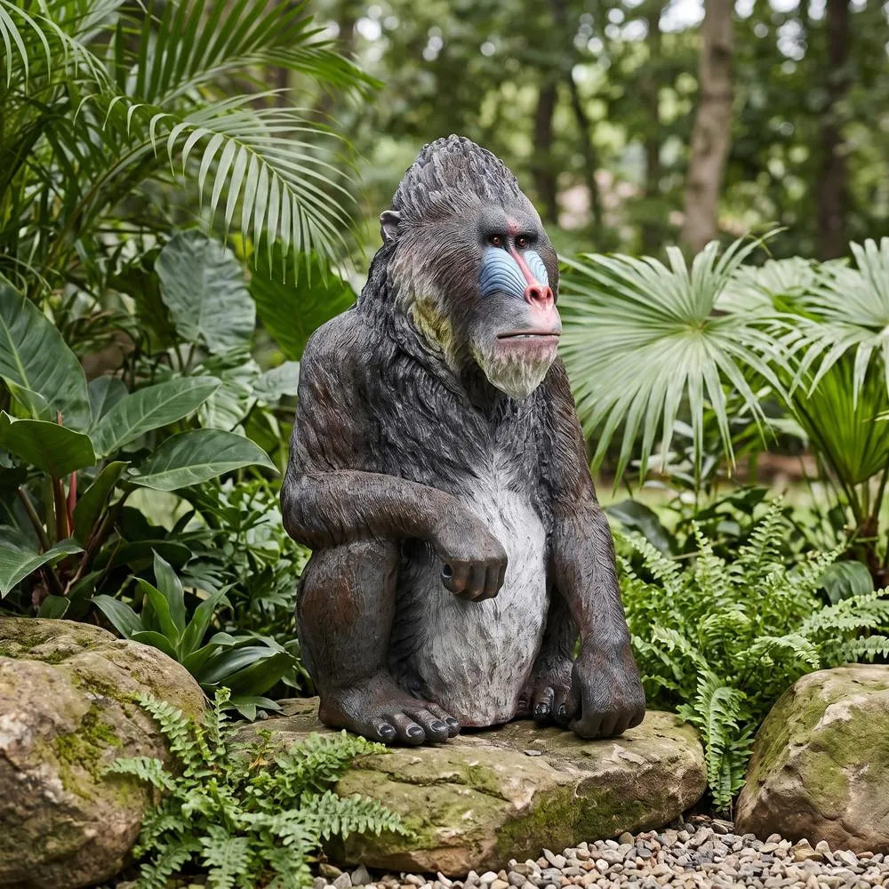 Mandrill the World's Largest African Monkey Statue