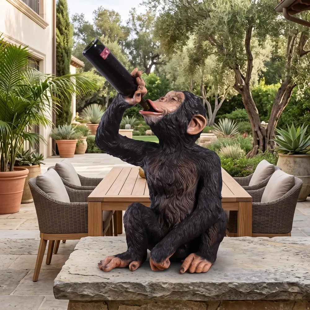 Anisetta Liqueur Drinking Monkey Statue