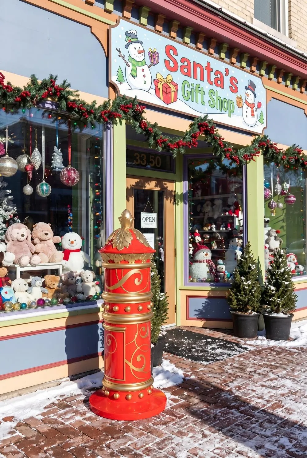 Santa's North Pole Holiday Mailbox