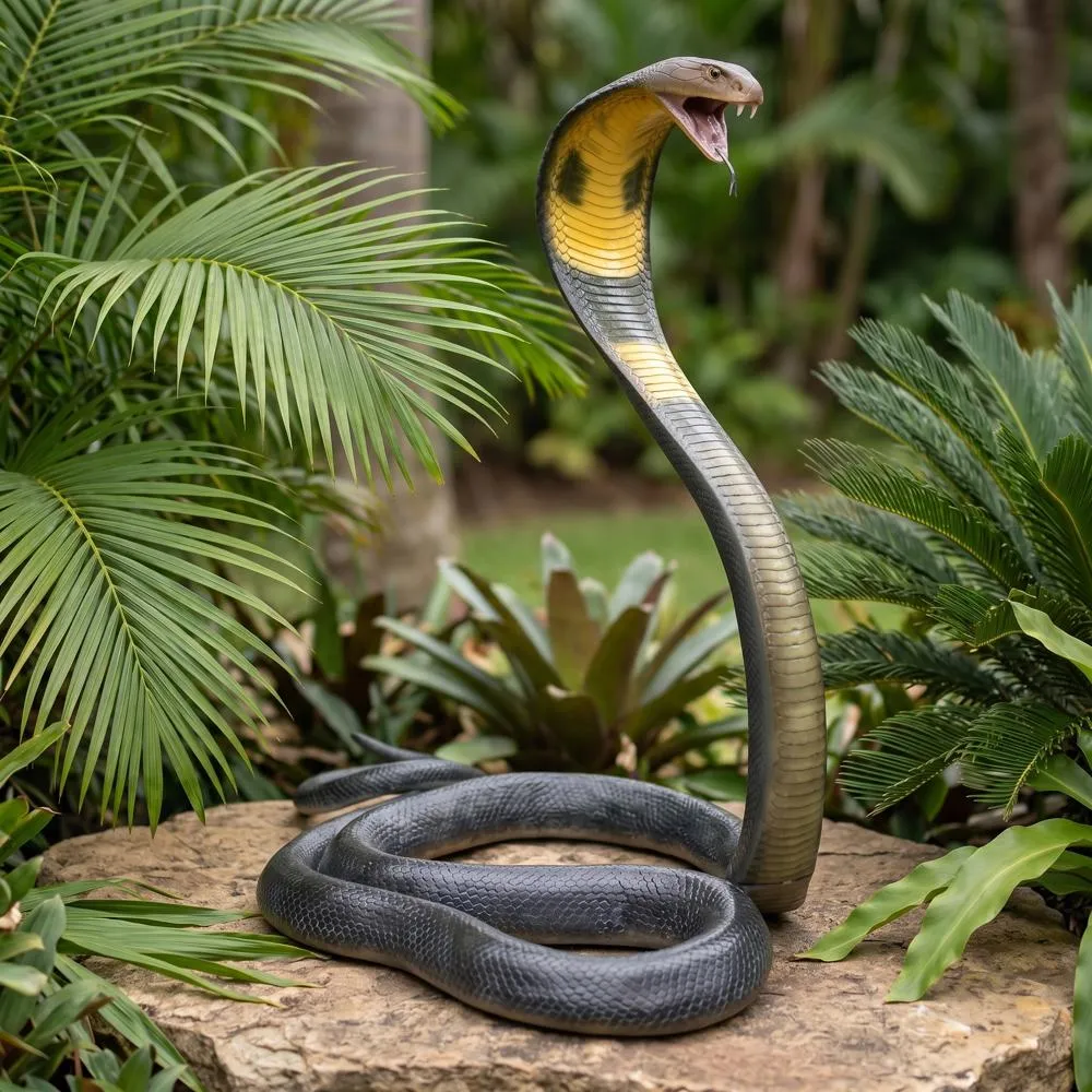 King Cobra Life-Size Snake Statue