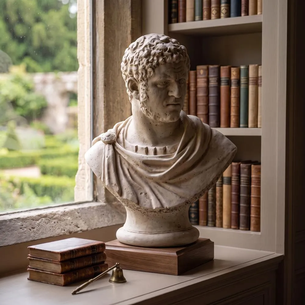 Caracalla, Roman Emperor Marcus Aurelius Sculptural Bust