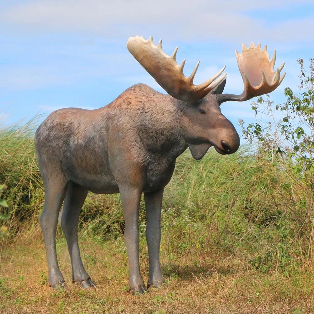 North American Majestic Moose Full Scale Animal Statue