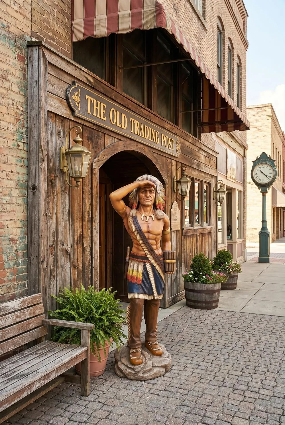 Cigar Store Indian Tobacconist Statue: Life-Size