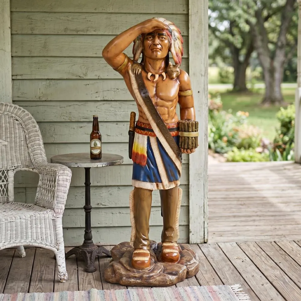 Cigar Store Indian Tobacconist Statue: Large