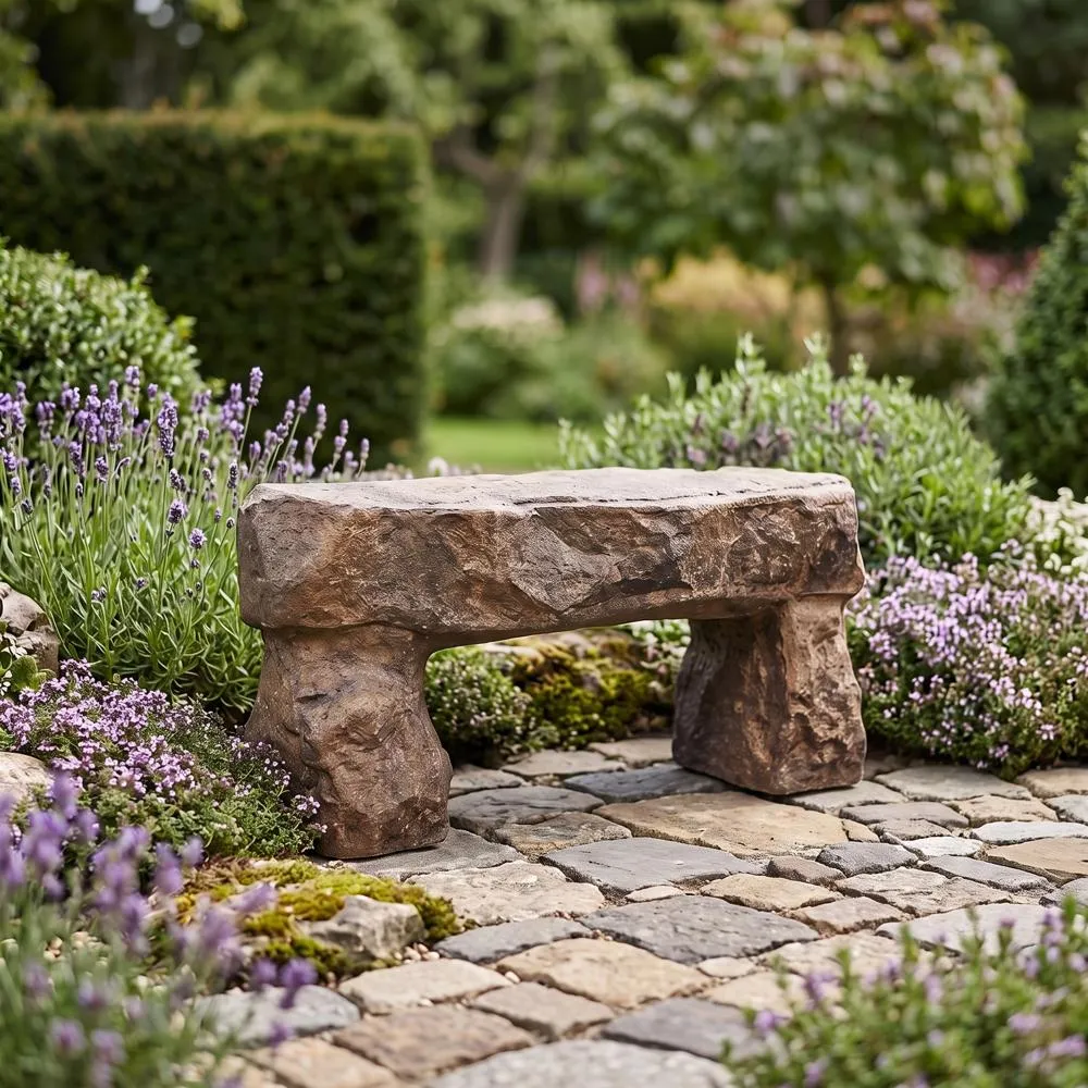 Stonehenge Sculptural Garden Bench