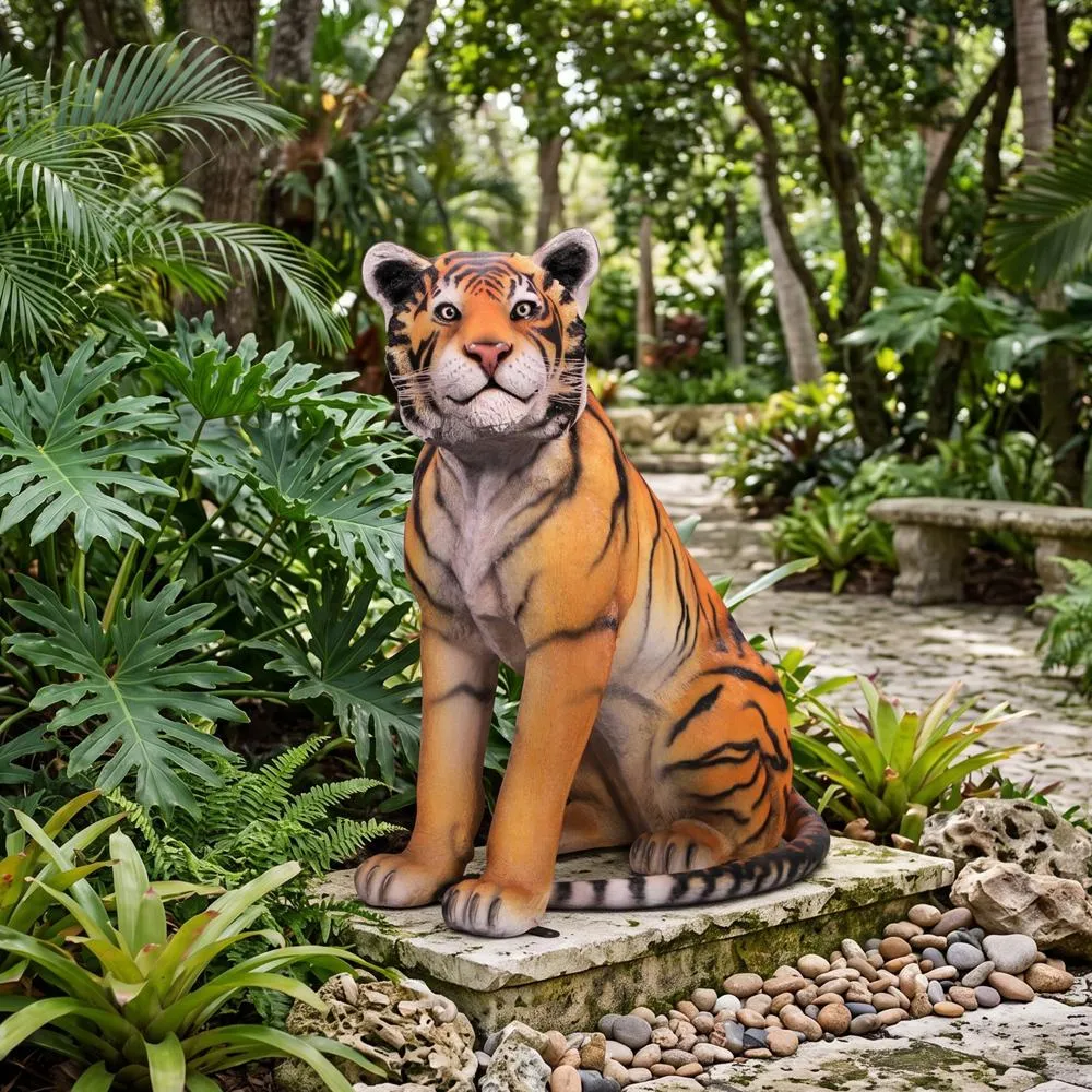 Jungle Giant Bengal Tiger Statue