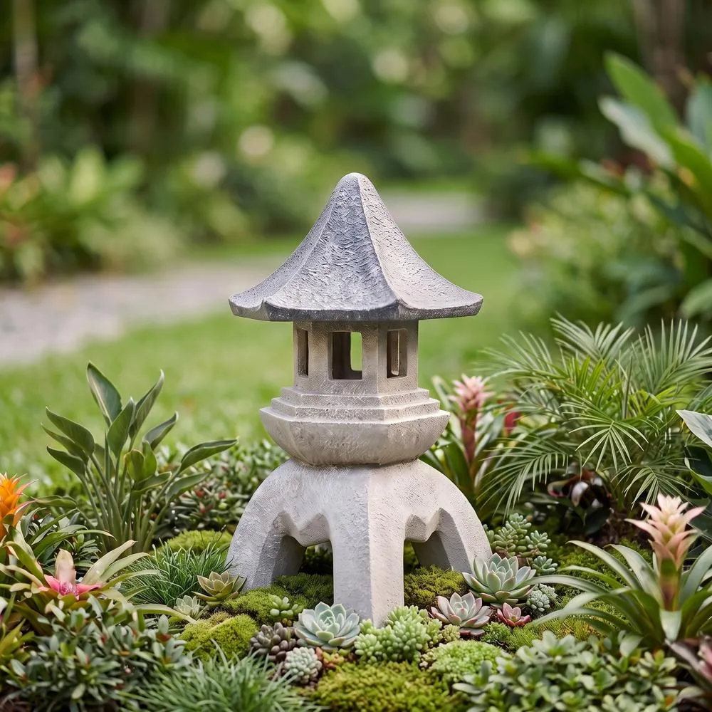 Asian Temple Pagoda Lantern Statue: Giant