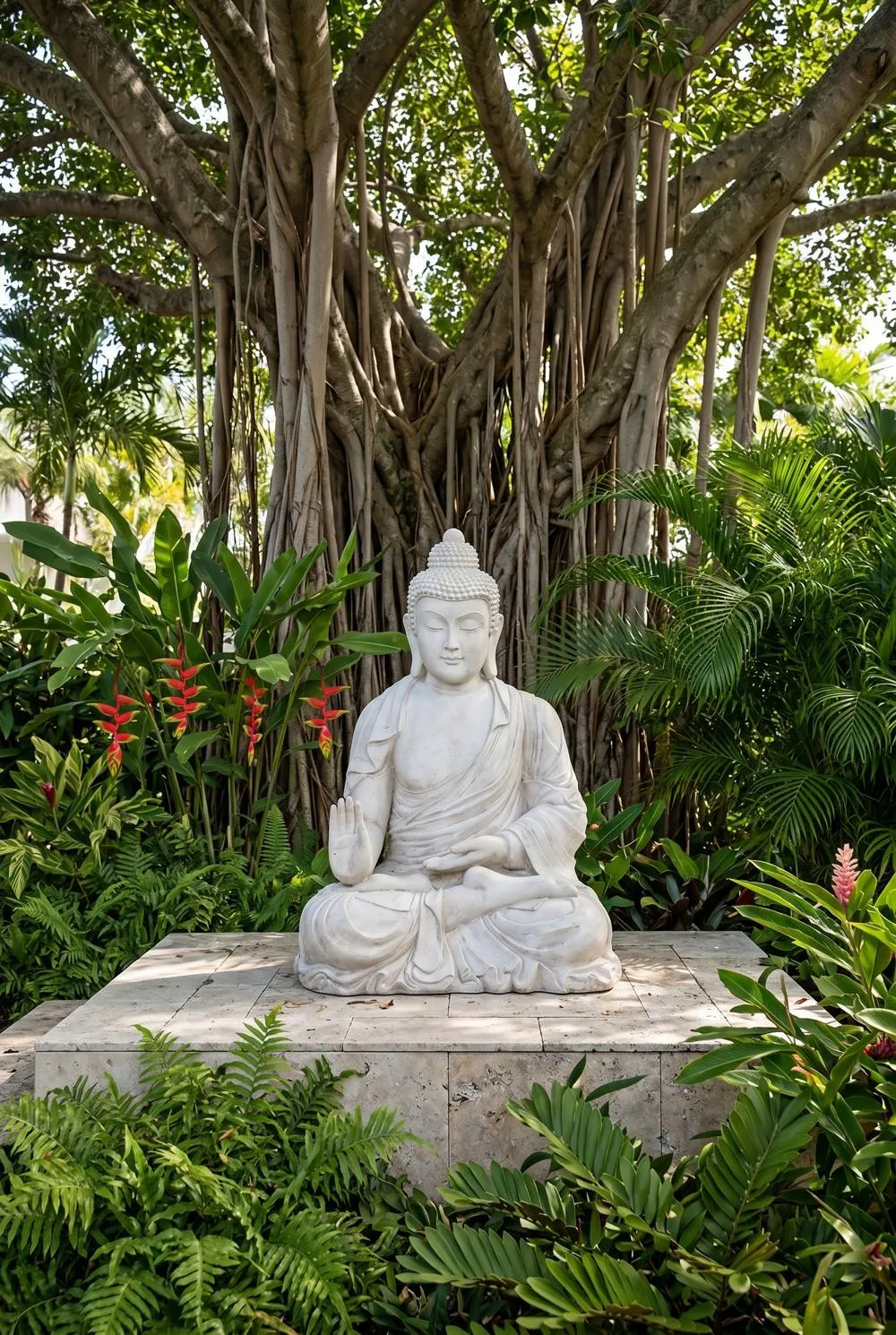 Noble Buddha of the Grande Temple Statue: Sandstone, Giant