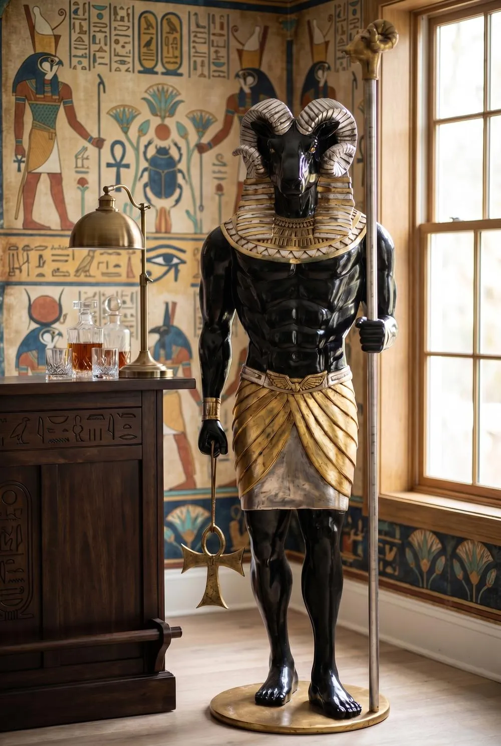 The Egyptian Grand Ruler Collection: Life-Size Khnum Statue