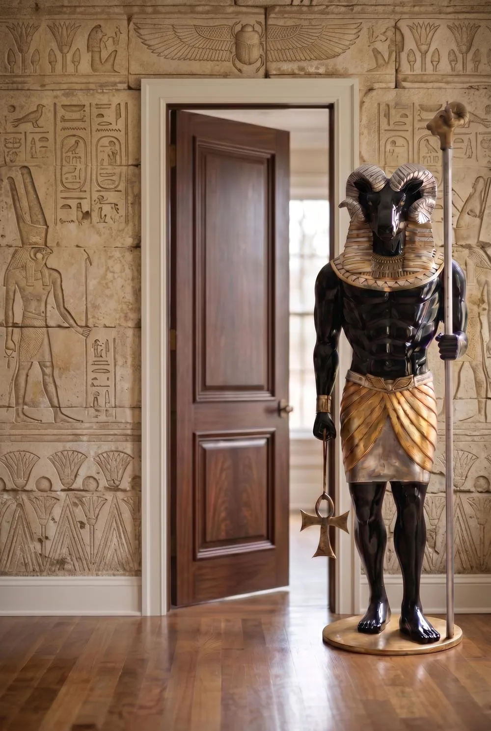The Egyptian Grand Ruler Collection: Life-Size Khnum Statue
