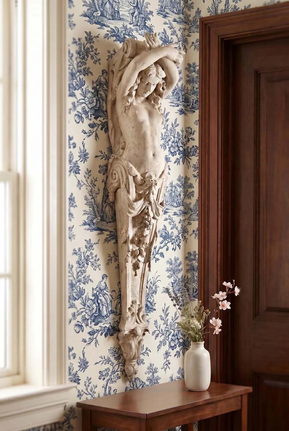 The Grand Boulevard, 9th Arrondissement Architectural Pilaster Wall Sculpture: Large