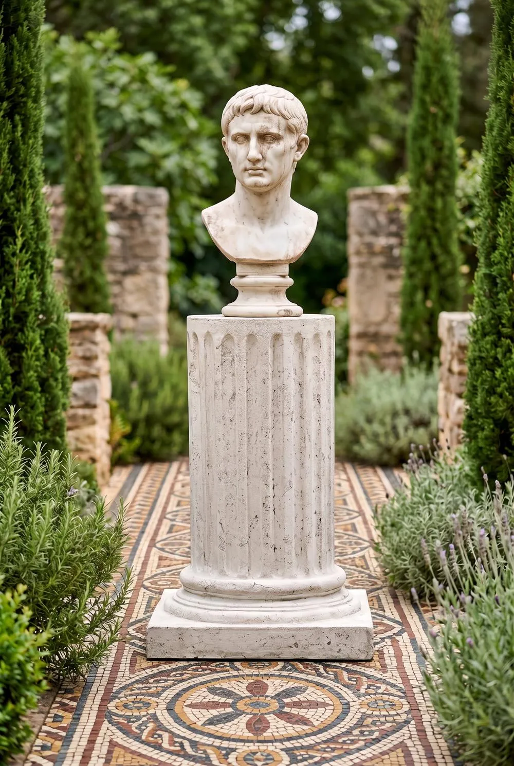 Roman Empire Column Garden Statuary Pedestal: Large