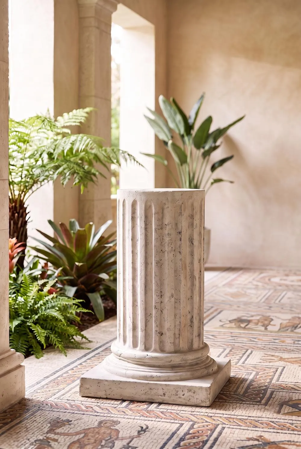Roman Empire Column Garden Statuary Pedestal: Large