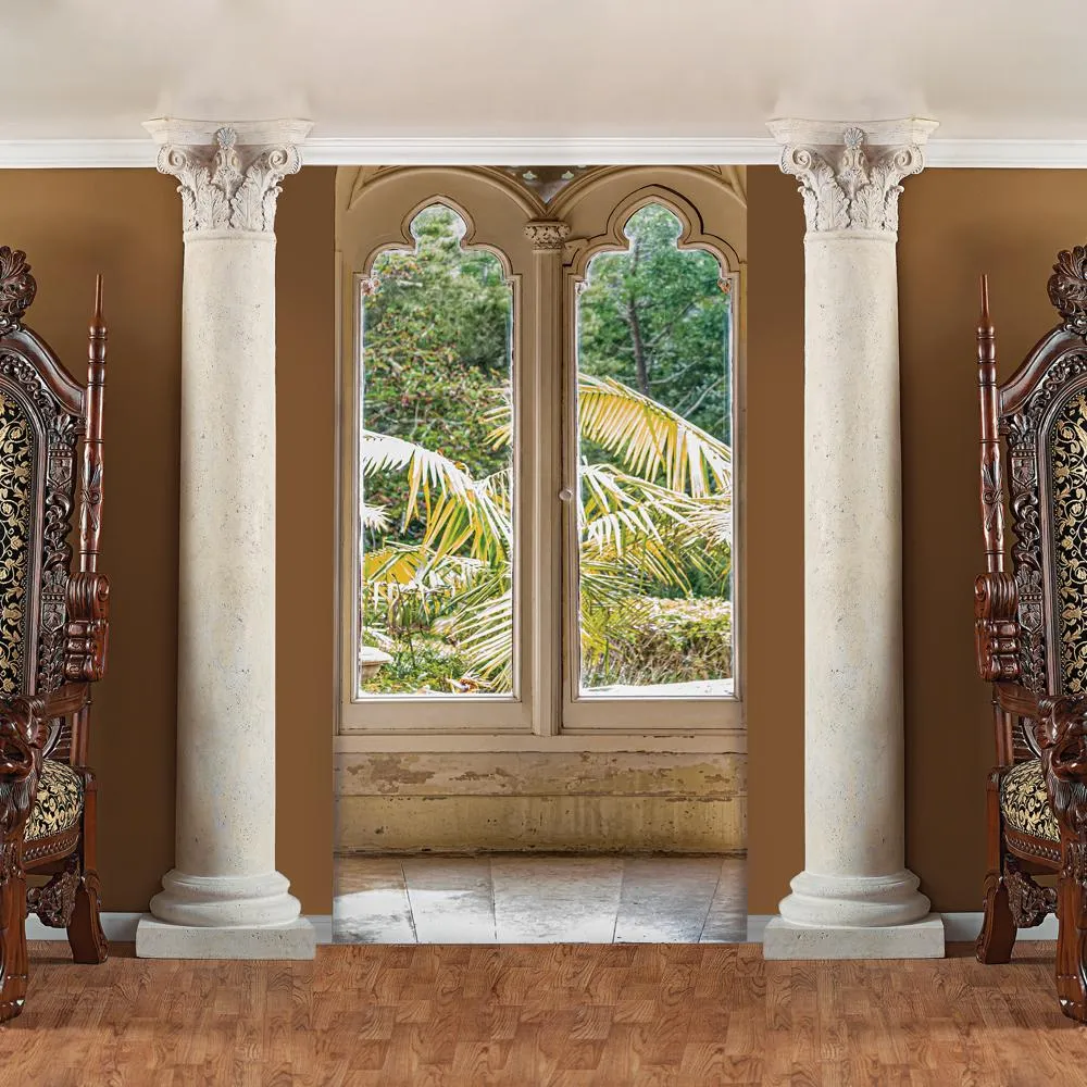 The Corinthian Architectural Half Column Wall Sculpture