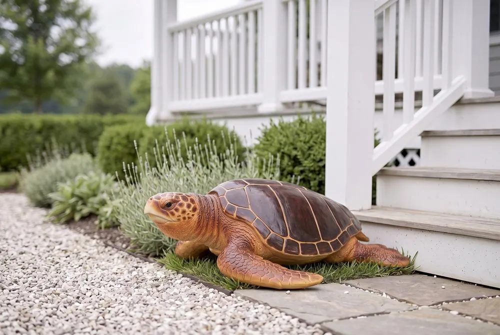 Giant Loggerhead Sea Turtle Statue