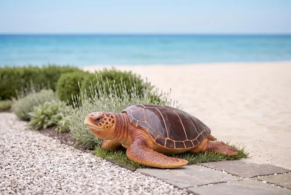 Giant Loggerhead Sea Turtle Statue
