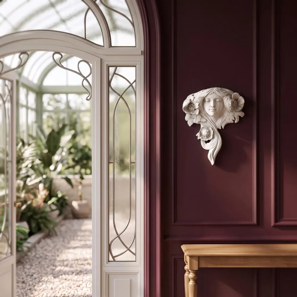 French Greenmen Planter Wall Sculpture: Le Etoile