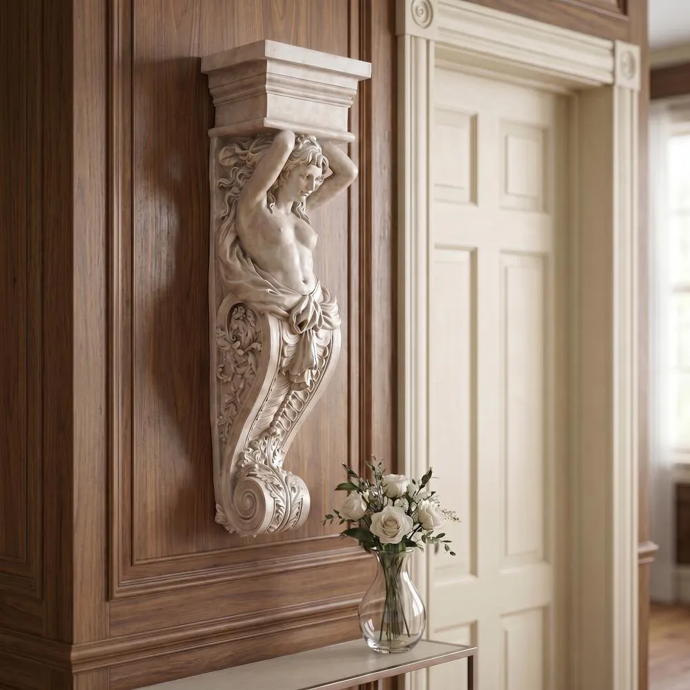 Caryatid (Female) Wall Sculpture