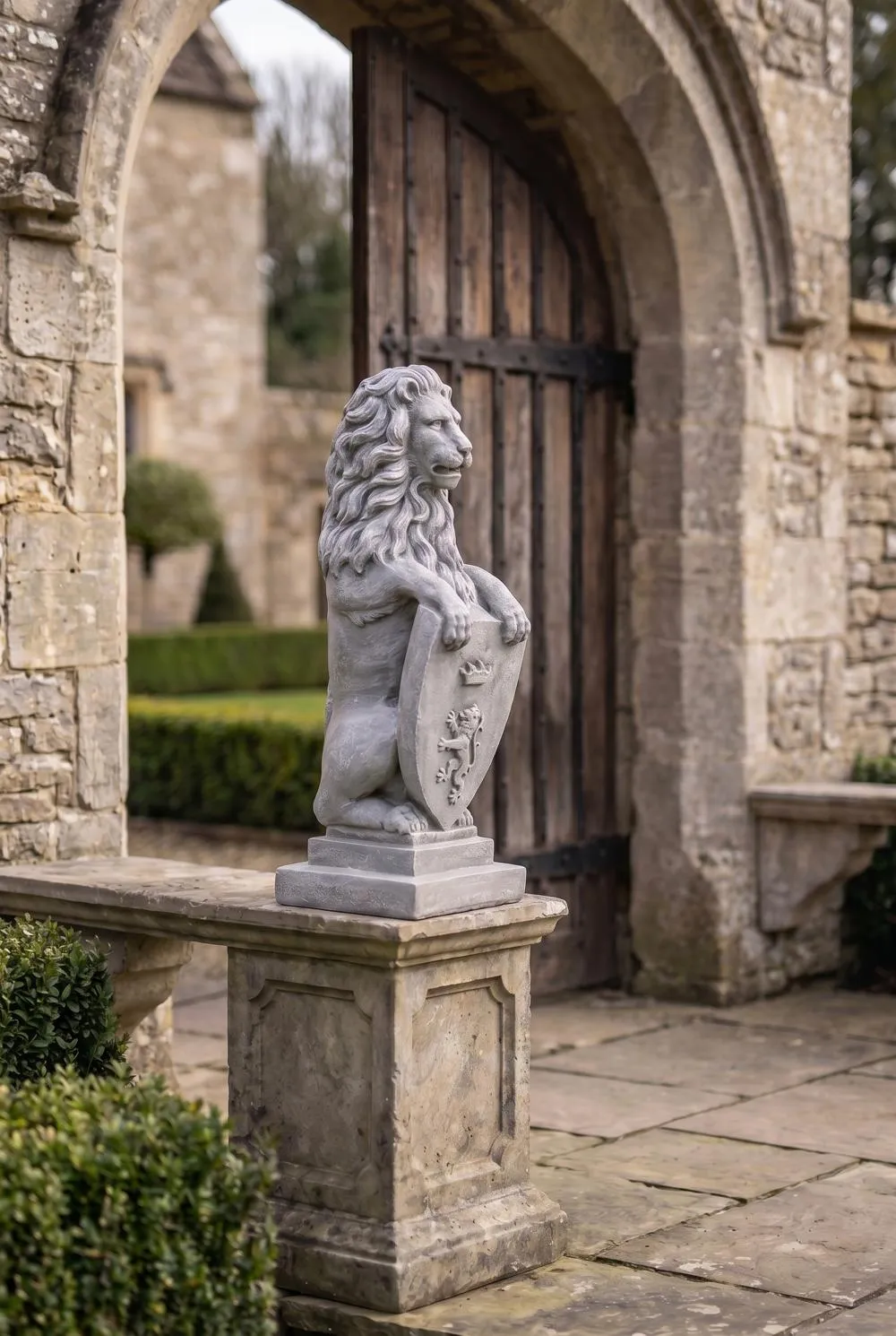 Beaumaris Castle Lion Statue: Each