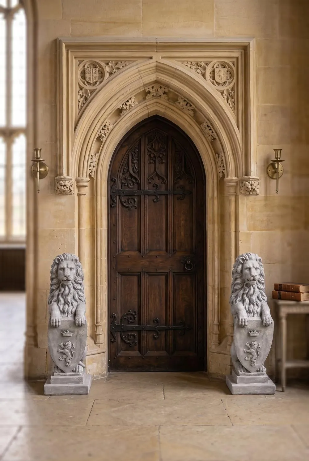 Beaumaris Castle Lion Statue: Each