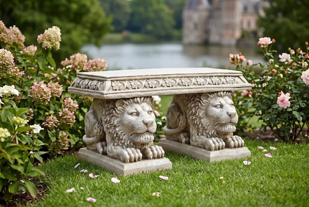 Grand Lion of Saint John's Square Sculptural Bench