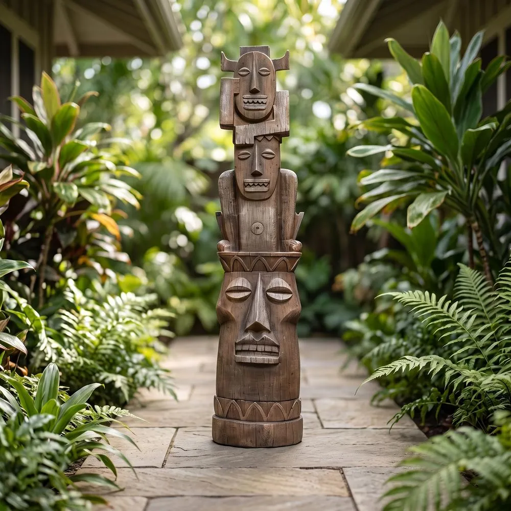 Tiki Gods Statue: Gods of the Three Pleasures