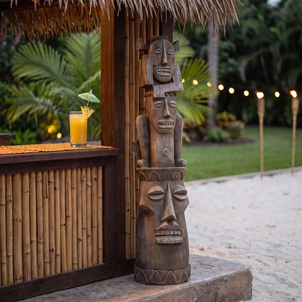 Tiki Gods Statue: Gods of the Three Pleasures