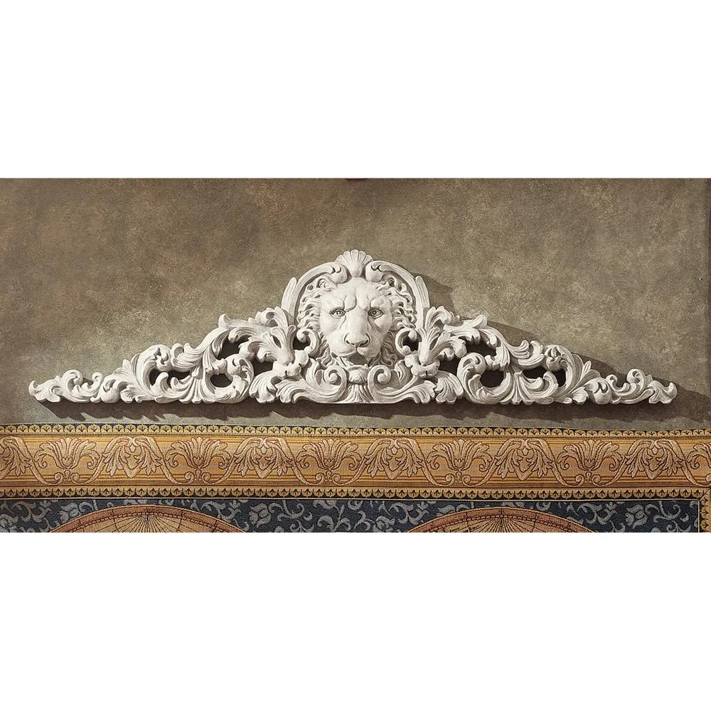 Remoulage Lion Sculptural Wall Pediment