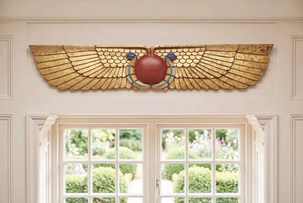 Egyptian Temple Sculptural Wall Pediment