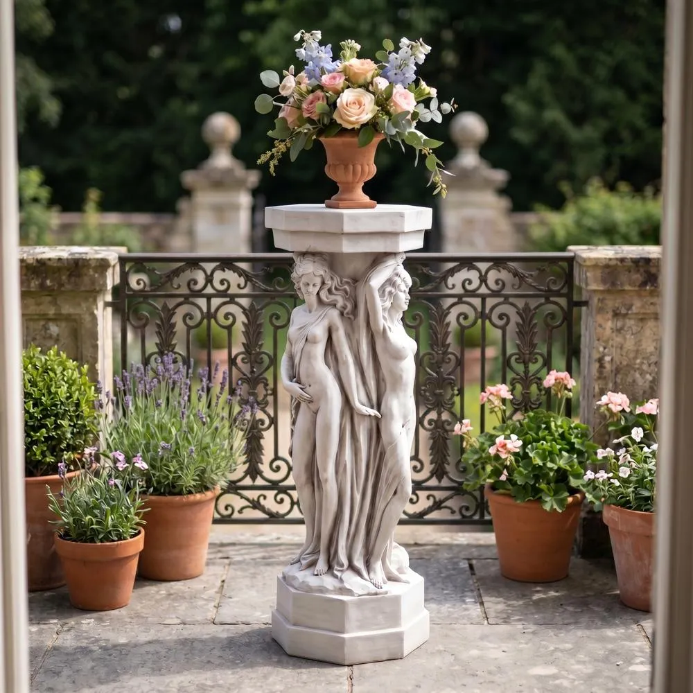 Column of the Maenads Sculptural Pedestal