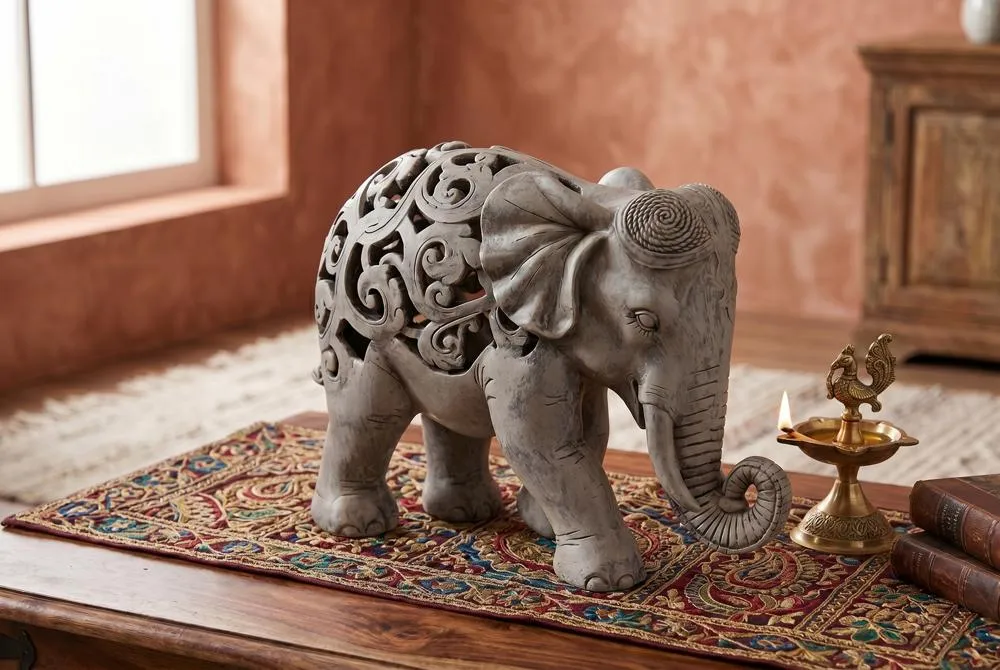 Anjan the Elephant Jali Statue