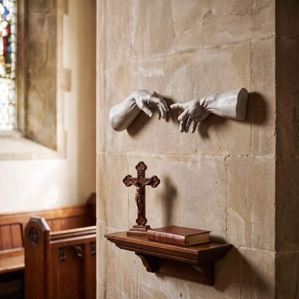 The Creation of Adam Wall Sculpture Set