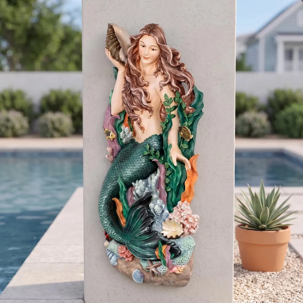 Melody's Cove Mermaid Wall Sculpture
