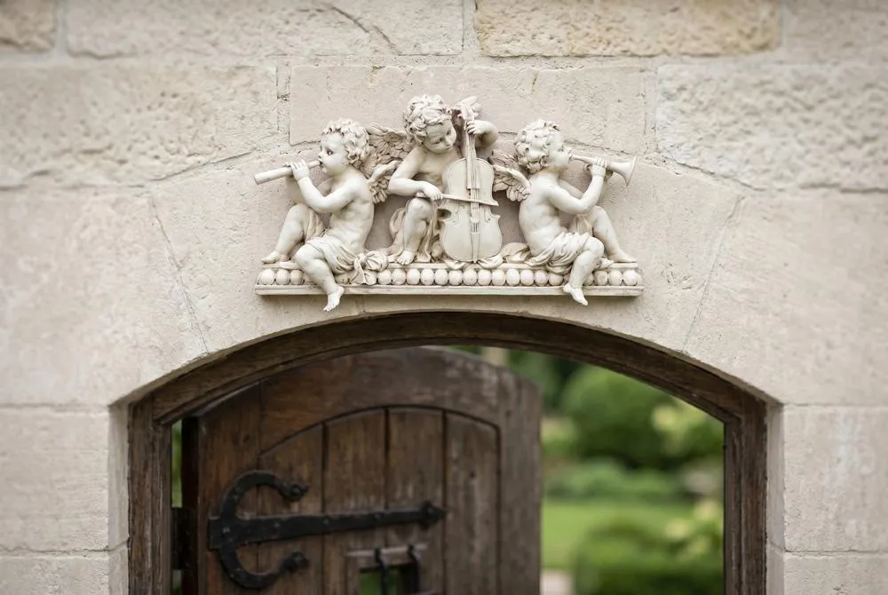 Angelic Notes Sculptural Wall Pediment: Each