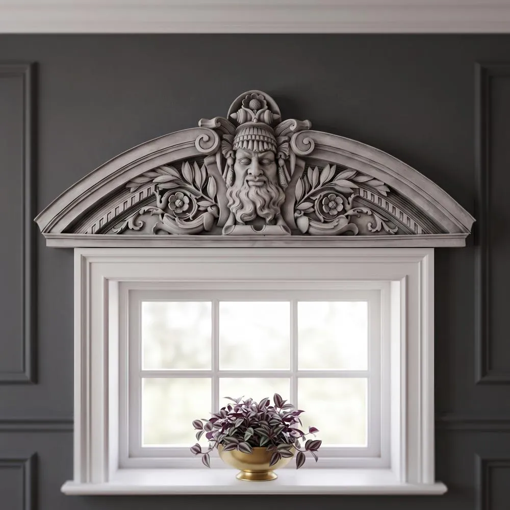 Prometheus Rebel Titan Sculptural Wall Pediment: Each