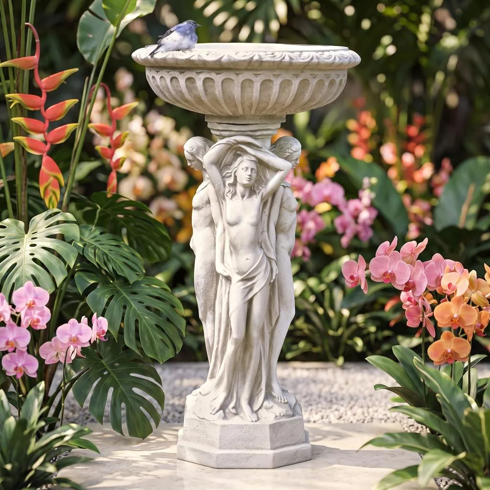 Column of the Maenads Pedestal Font Birdbath