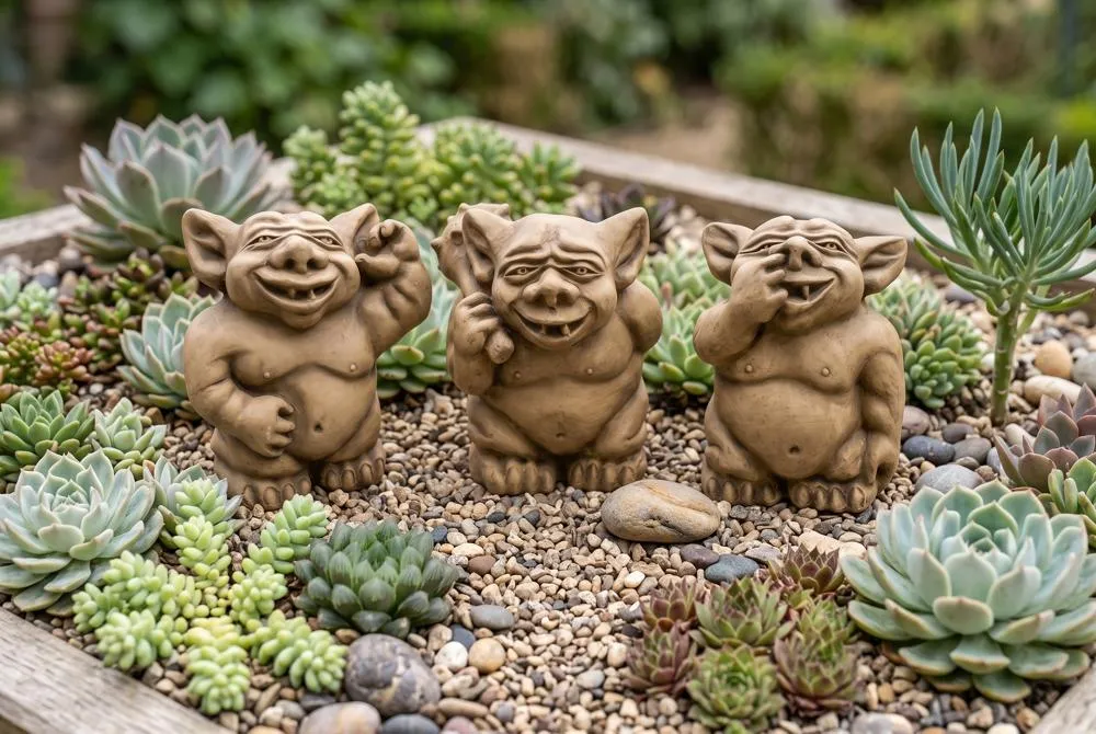 The Picc-a-Dilly Gargoyle Statues: Set of Three