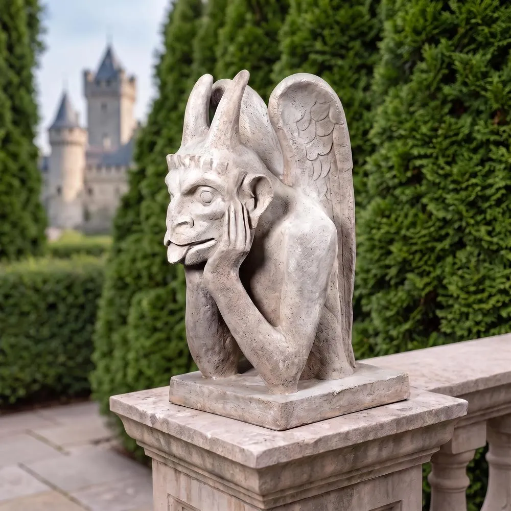 Spitting Gargoyle of Notre Dame, Paris Statue