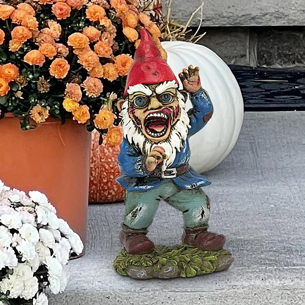 Attack of the Dead Walking Zombie Apocalypse Garden Gnome Statue