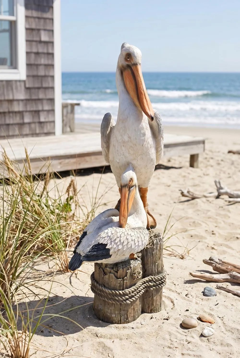 Ocean's Perch Pelican Statue