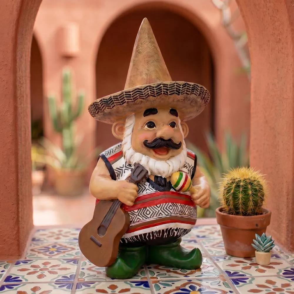 Pancho the Mariachi Garden Gnome Statue