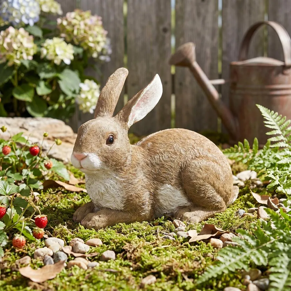 Bashful, the Bunny, Lying Down Garden Rabbit Statue