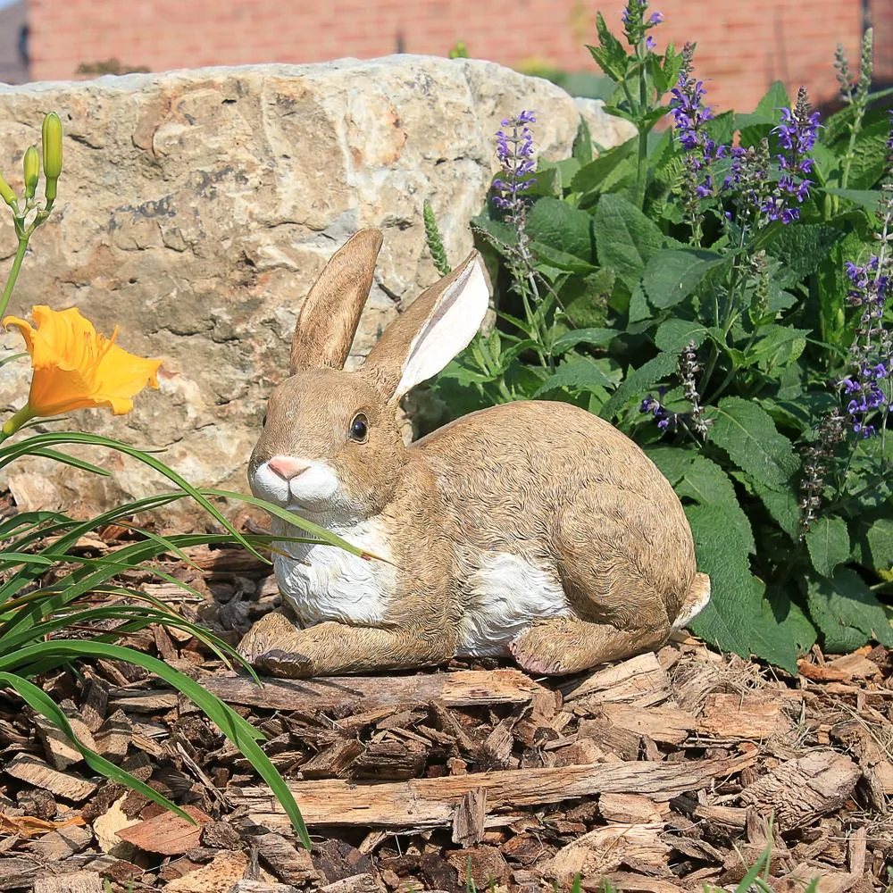 Bashful, the Bunny, Lying Down Garden Rabbit Statue