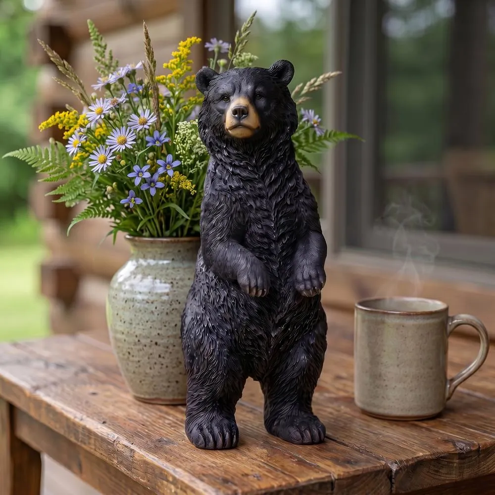 Standing Black Bear Statue
