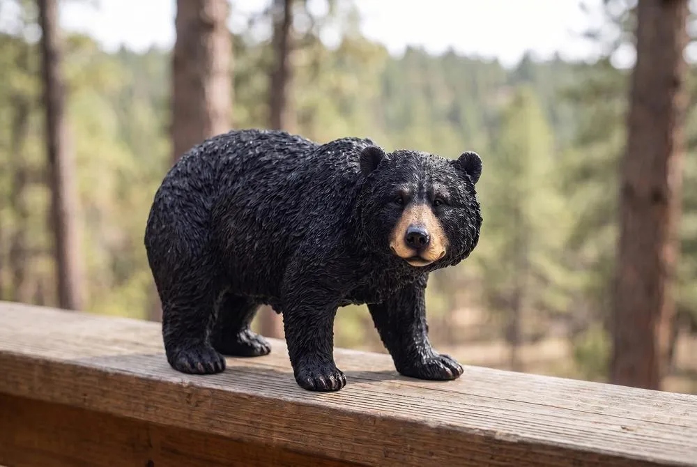 Walking Black Bear Statue