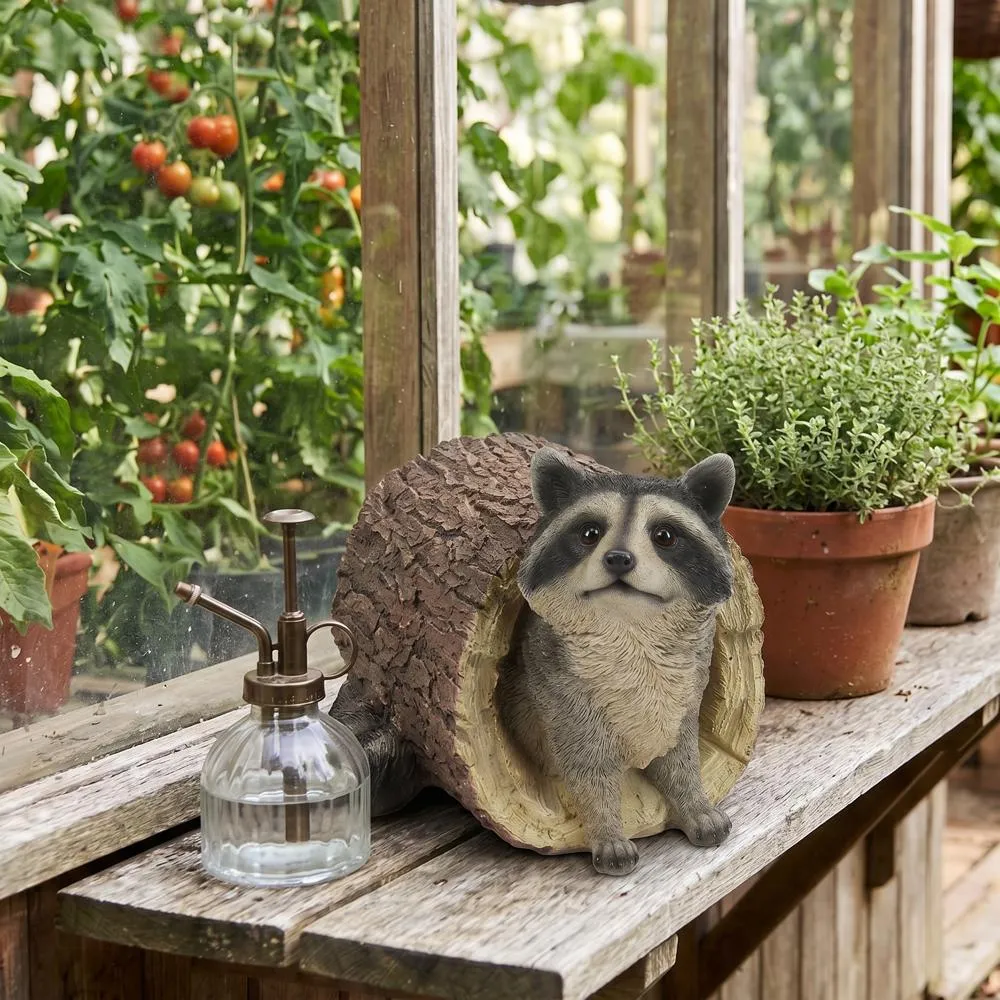 Bandit the Raccoon Garden Statue